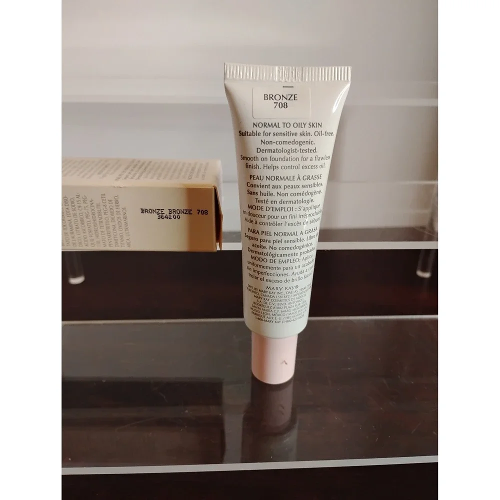 Mary Kay Medium Coverage Foundation Bronze 708 Normal to Oily Skin 1 fl oz NIB
